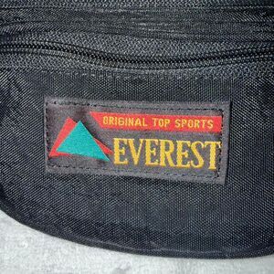 1990's Everest Men's Black Waist Bag